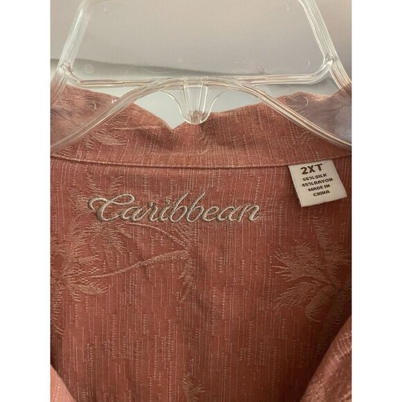 Caribbean Men’s Shirt Size 2XLT Hawaiian Tropical - Picture 2 of 4